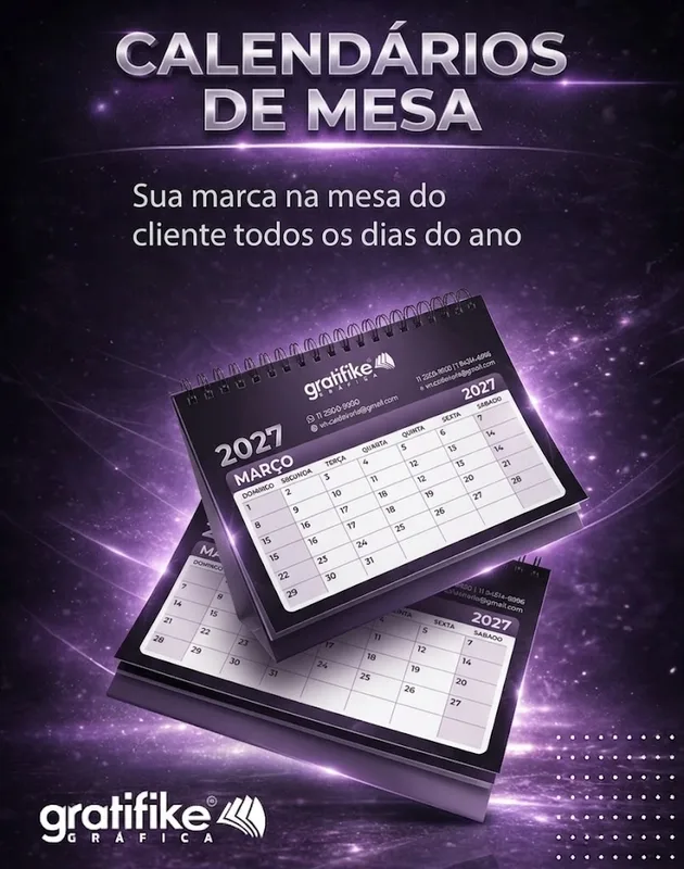Calendários personalizados