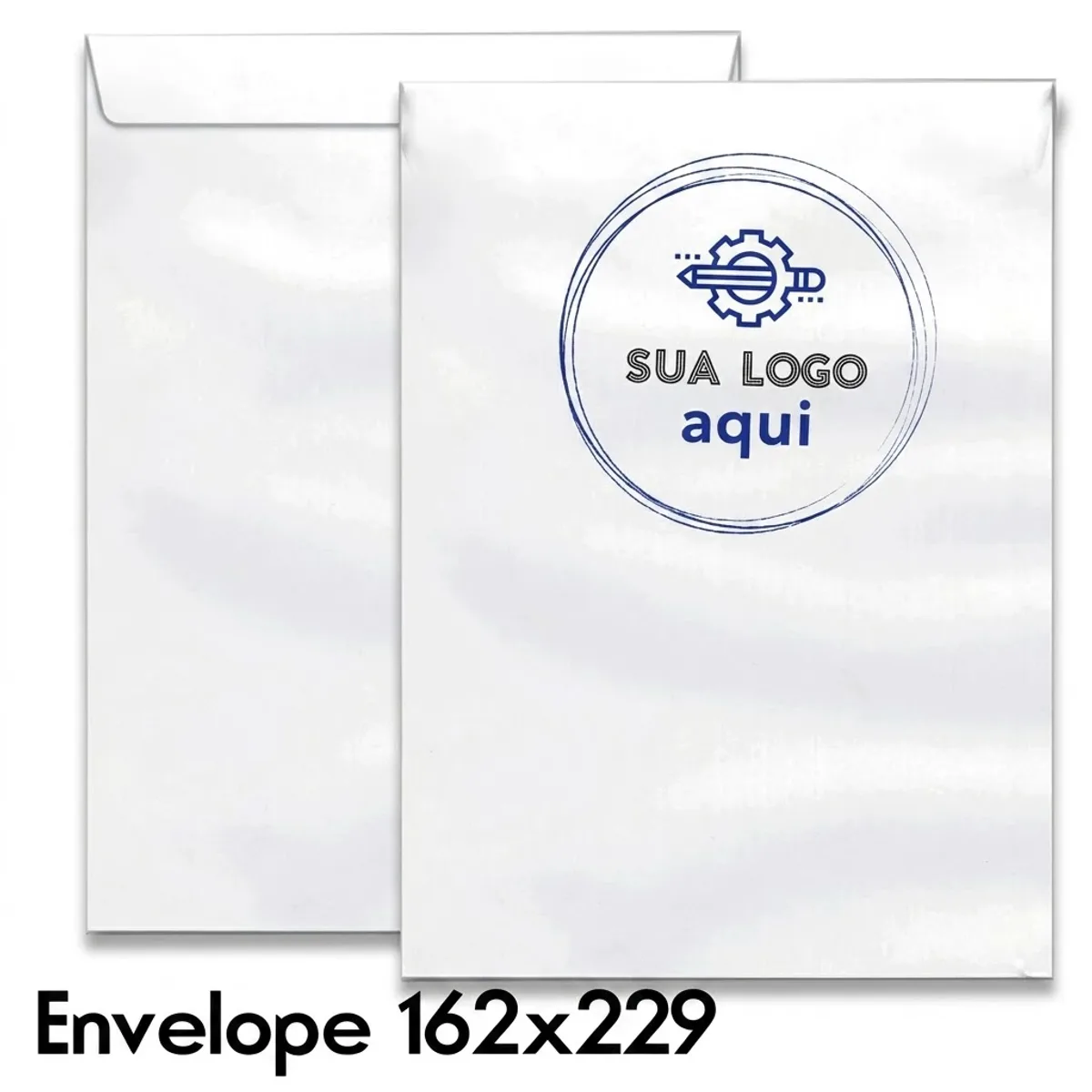 Envelope 162x229mm timbrado personalizado com logo