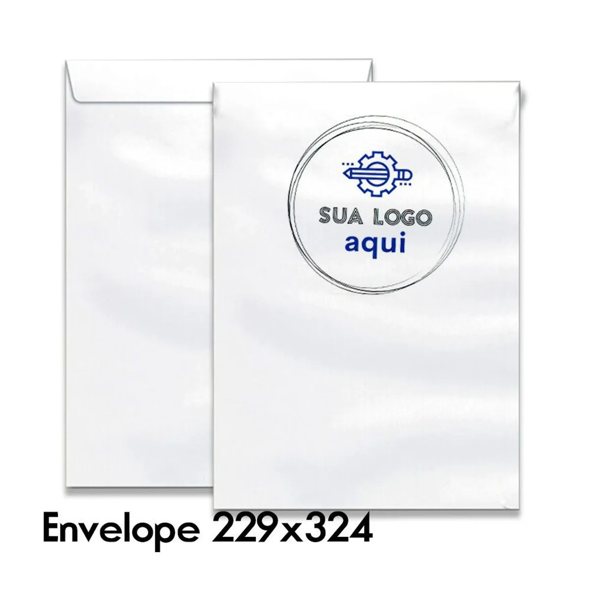 Envelope 229x324mm timbrado personalizado com logo