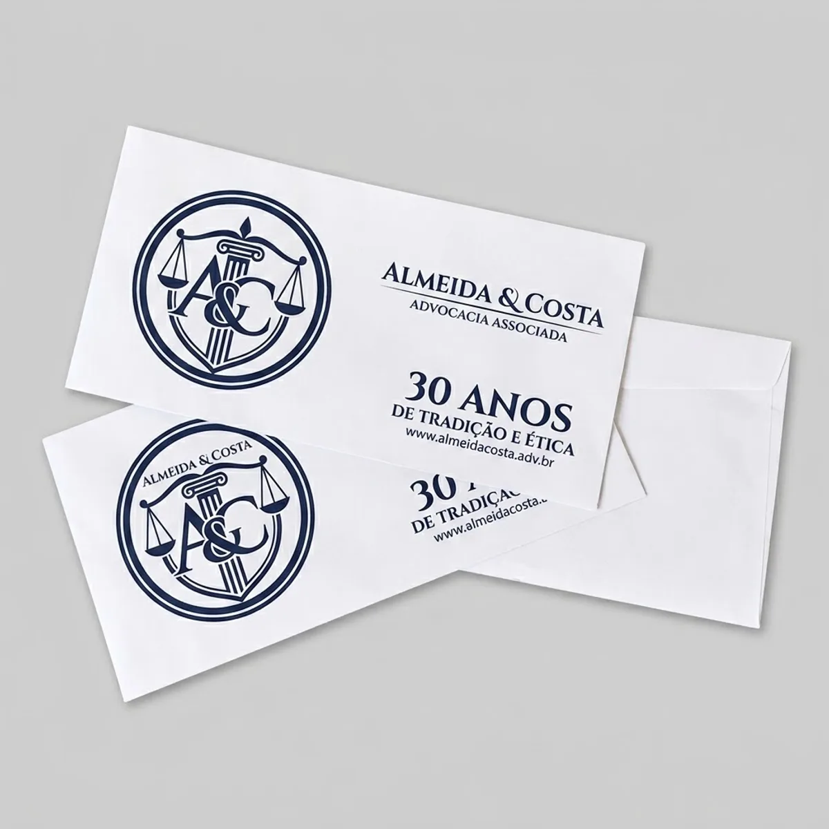Envelope Carta 114x229mm timbrado personalizado com logo
