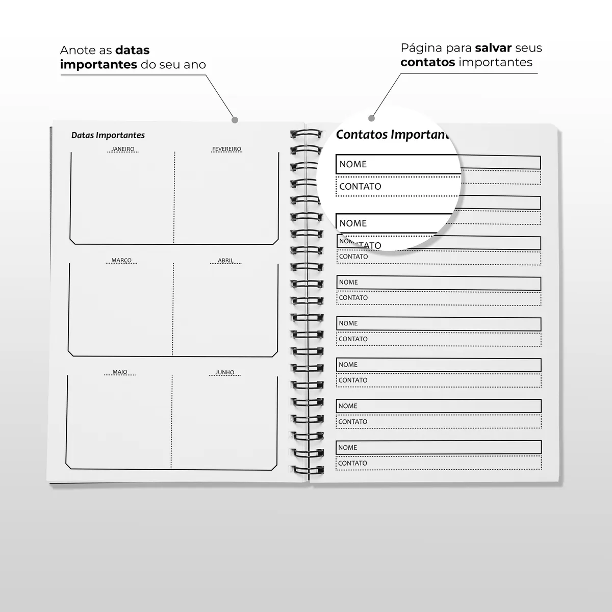 Planner Personalizado para Empresa 15x21cm Permanente Capa Dura — foto 2