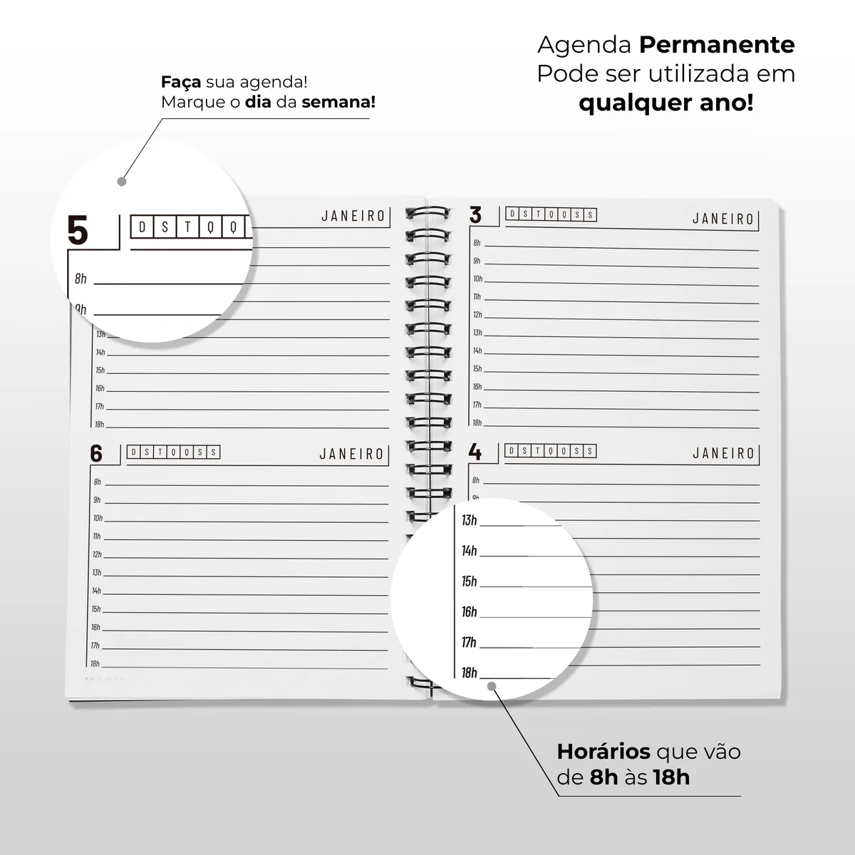 Planner Personalizado para Empresa 15x21cm Permanente Capa Dura — foto 3