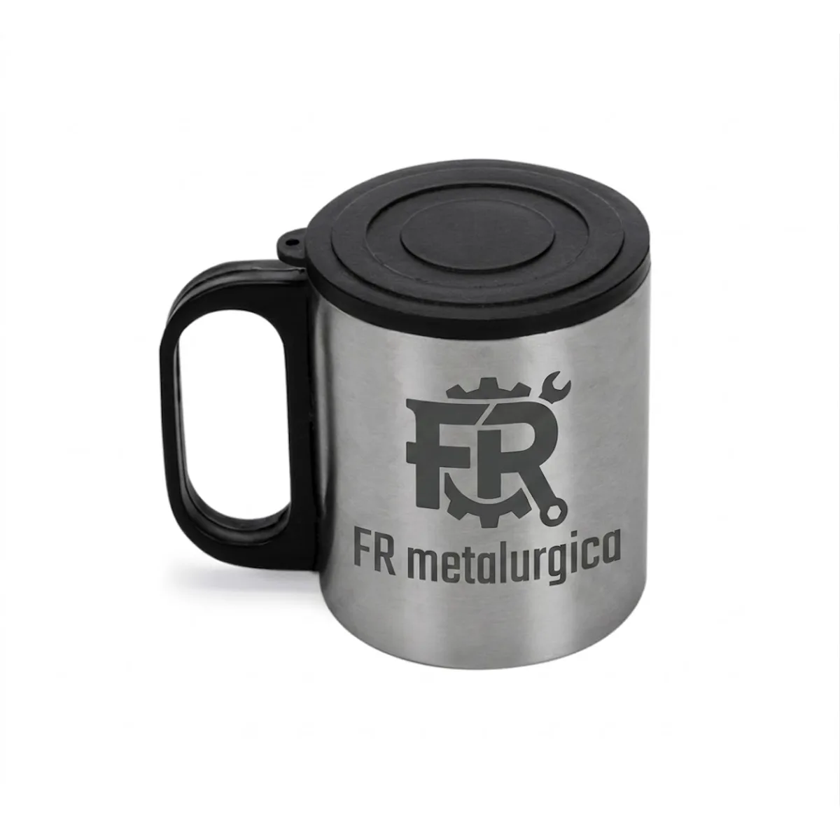 Caneca Inox 180ml personalizada com logo