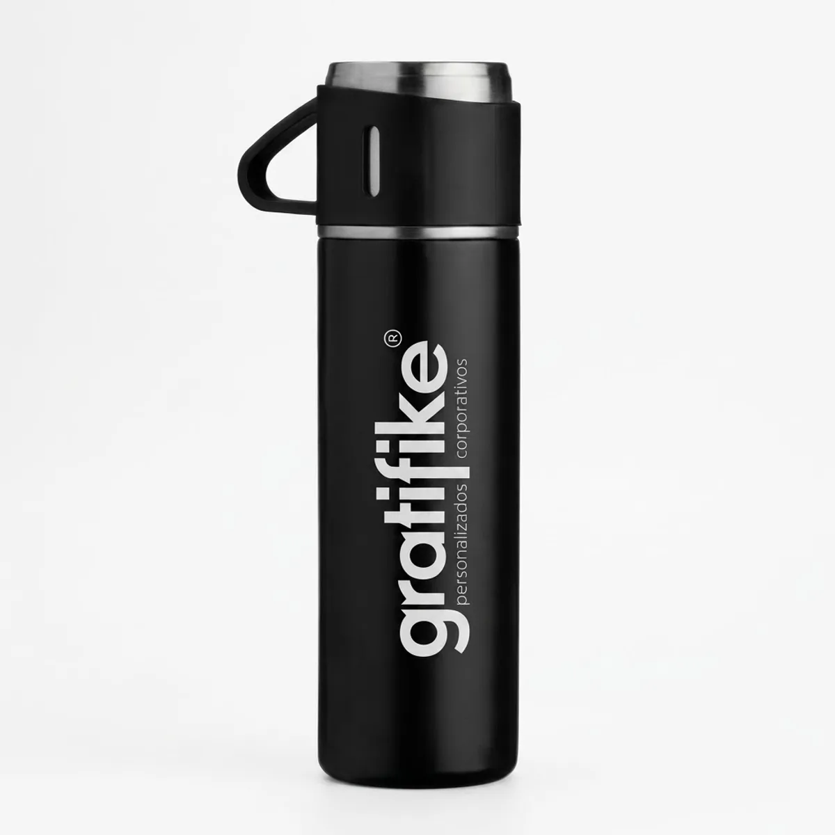Garrafa Térmica Chá 450ml tampa xícara personalizada com logo