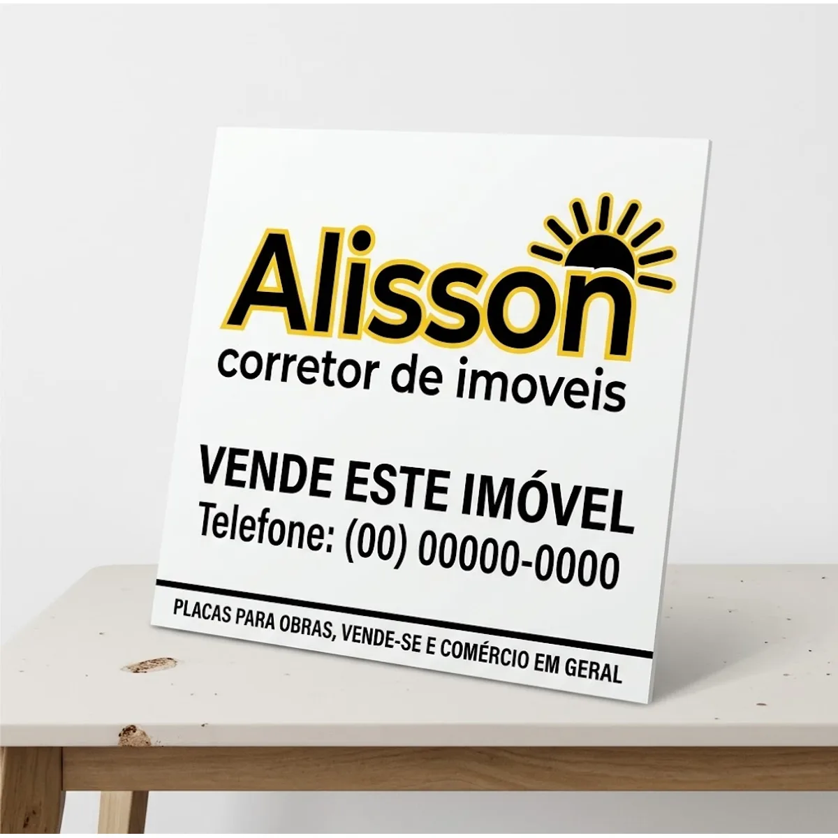 Placa PS Personalizada para Empresa