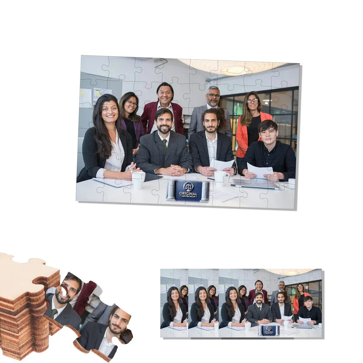 Quebra-Cabeça Personalizado em MDF com logo
