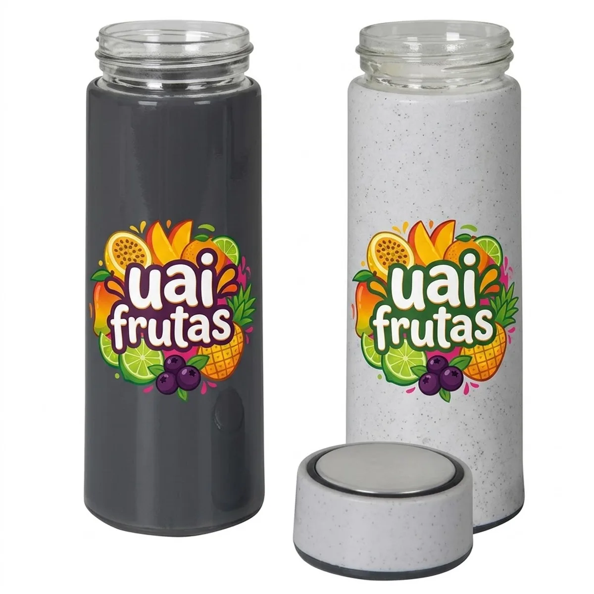 Garrafa de Vidro Ecoline 400ml personalizada com logo